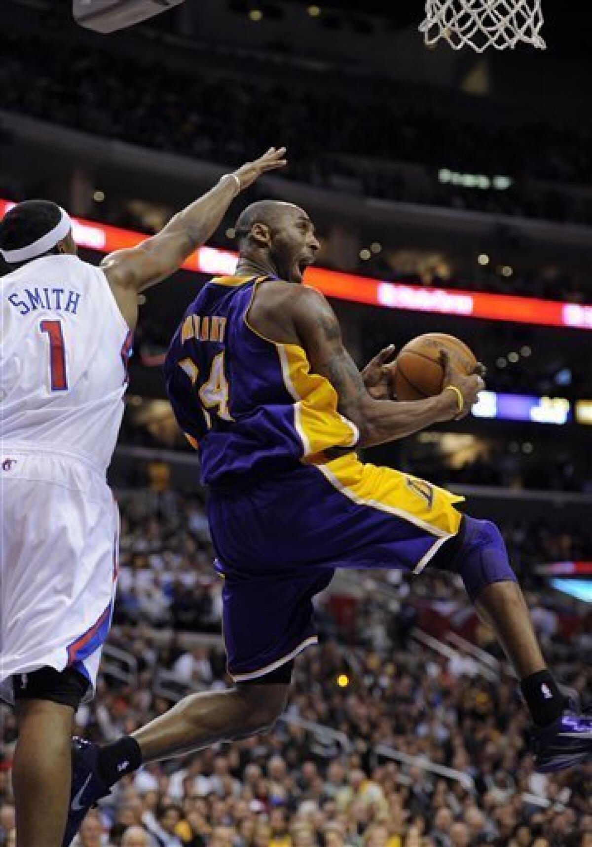 Lakers beat Clippers 87-86 on Fisher's layup - The San Diego Union 